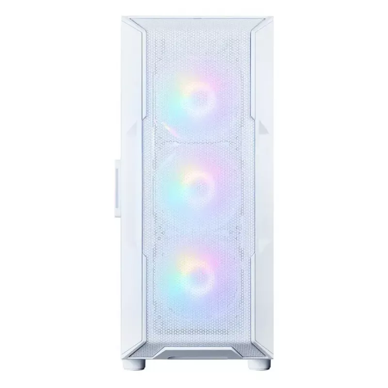 Zalman i3 NEO V2 caja Mid Tower, 4 ventiladores RGB de 120 mm, blanca