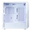 Zalman i3 NEO V2 caja Mid Tower, 4 ventiladores RGB de 120 mm, blanca