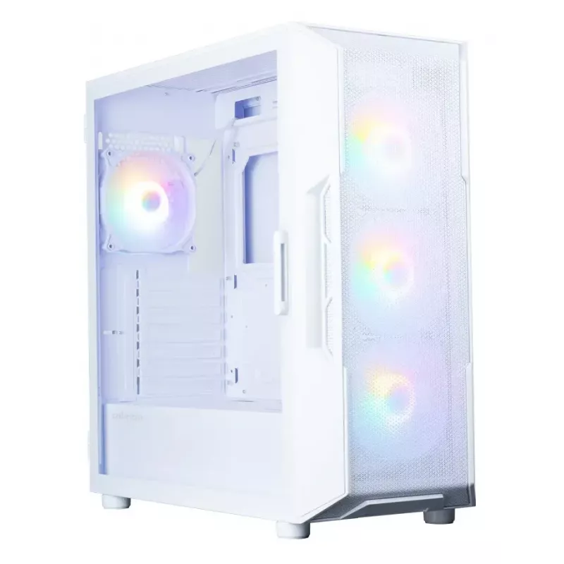 Zalman i3 NEO V2 caja Mid Tower, 4 ventiladores RGB de 120 mm, blanca