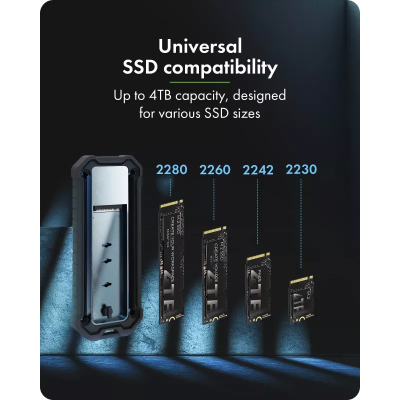 Accesorio: adaptador dual-bay M.2 NVMe y SATA icybox IB-1827MCP-C31