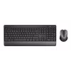 Teclado y ratón Trust Trezo con RF inalámbrico universal QWERTY US English negro