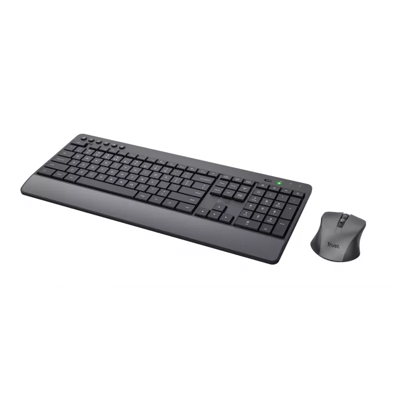 Teclado y ratón Trust Trezo con RF inalámbrico universal QWERTY US English negro