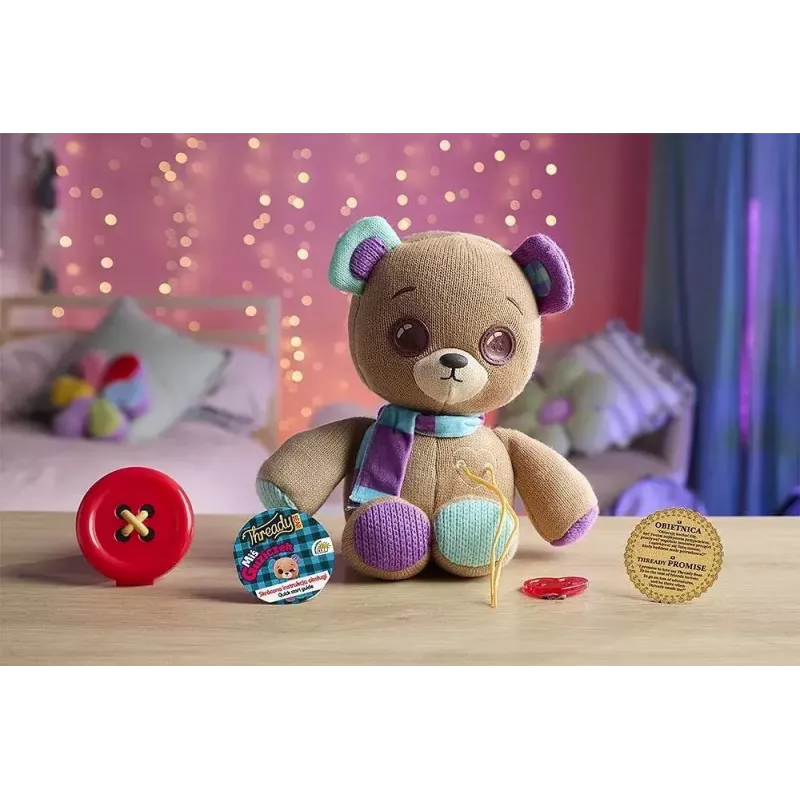 Mascota interactiva de peluche Cobi Thready Bear – juguete activado por movimiento con sonido y sensores