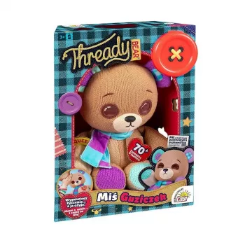 Mascota interactiva de peluche Cobi Thready Bear – juguete activado por movimiento con sonido y sensores
