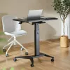 Mesa de portátil móvil MACLEAN MC-453B con regulación de altura neumática, altura máx. 109 cm, capacidad de carga 8 kg