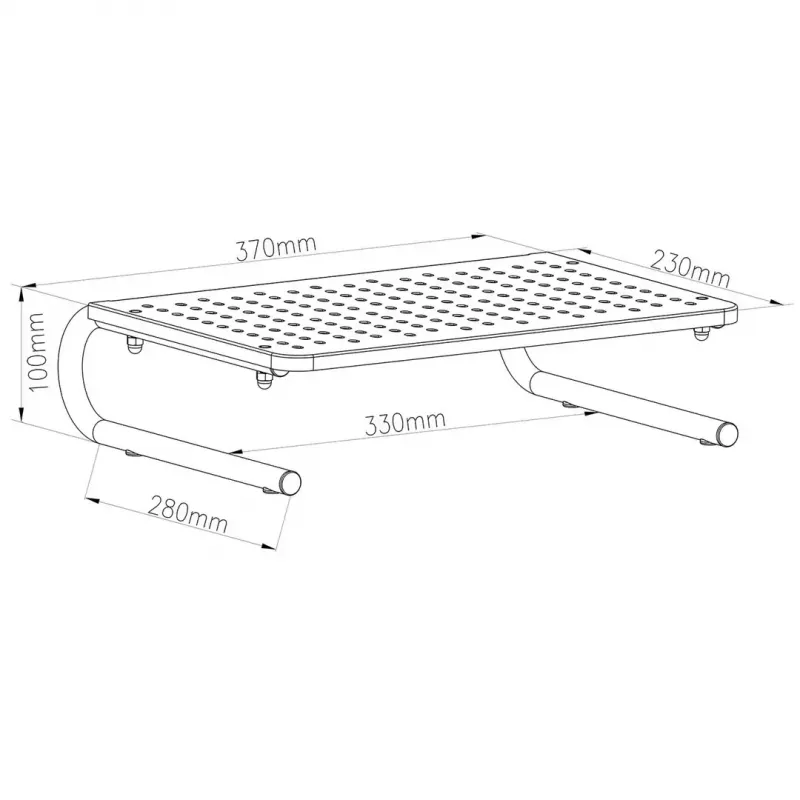 Maclean MC-948 soporte para monitor, portátil e impresora para pantallas de 13–32 pulgadas