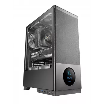 Caja de ordenador TACENS 2SAGITTA20 semitorre, cristal templado, ATX/Micro-ITX/Mini-ITX, 1x3,5 pulgadas + 2x2,5 pulgadas, LED, ventilador preinstalado
