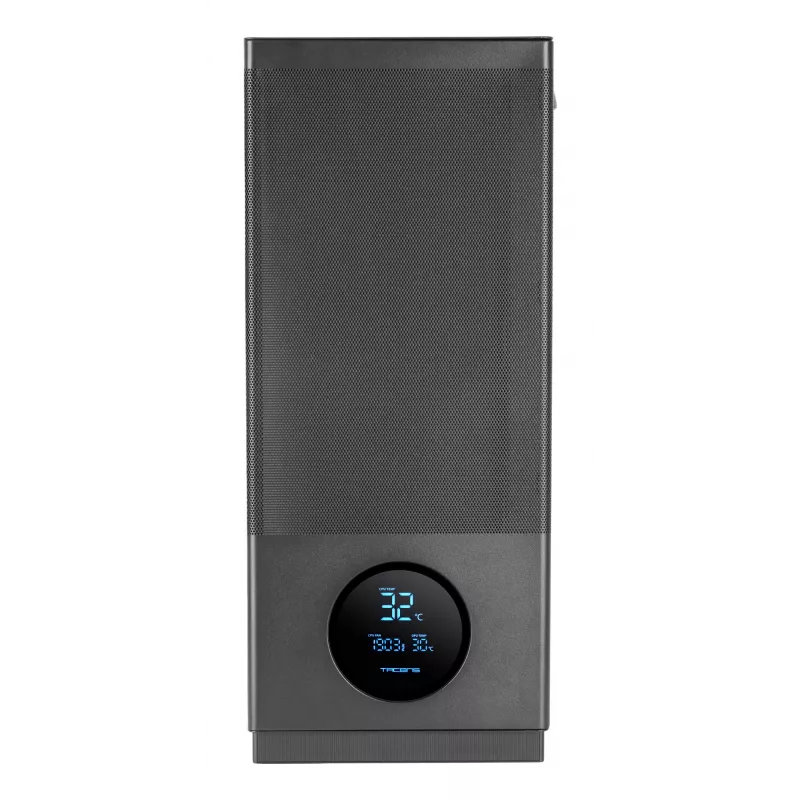 Caja de ordenador Tacens 2SAGITTA20 Midi Tower, negra, 3 ventiladores de 120 mm