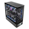 Caja de PC TACENS Mars Gaming MCLCDPRO semitorre – negra, pantalla IPS de 7,2 pulgadas, fuente de alimentación inferior, compatibilidad ATX/Micro‑ATX/Mini‑ITX