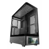 Caja de PC TACENS Mars Gaming MCLCDPRO semitorre – negra, pantalla IPS de 7,2 pulgadas, fuente de alimentación inferior, compatibilidad ATX/Micro‑ATX/Mini‑ITX