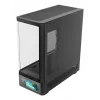 Caja de PC TACENS Mars Gaming MCLCDPRO semitorre – negra, pantalla IPS de 7,2 pulgadas, fuente de alimentación inferior, compatibilidad ATX/Micro‑ATX/Mini‑ITX