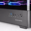 Caja de PC TACENS Mars Gaming MCLCDPRO semitorre – negra, pantalla IPS de 7,2 pulgadas, fuente de alimentación inferior, compatibilidad ATX/Micro‑ATX/Mini‑ITX