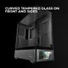 Caja de PC TACENS Mars Gaming MCLCDPRO semitorre – negra, pantalla IPS de 7,2 pulgadas, fuente de alimentación inferior, compatibilidad ATX/Micro‑ATX/Mini‑ITX
