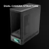 Caja de PC TACENS Mars Gaming MCLCDPRO semitorre – negra, pantalla IPS de 7,2 pulgadas, fuente de alimentación inferior, compatibilidad ATX/Micro‑ATX/Mini‑ITX