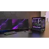 Caja de PC TACENS Mars Gaming MCLCDPRO semitorre – negra, pantalla IPS de 7,2 pulgadas, fuente de alimentación inferior, compatibilidad ATX/Micro‑ATX/Mini‑ITX