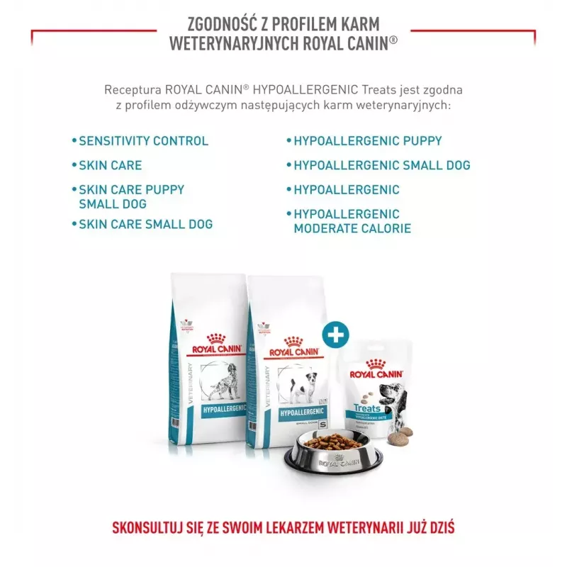 Snacks hipoalergénicos para perros Royal Canin 230 g — snacks de entrenamiento de ave, sin gluten ni azúcar, para perros adultos