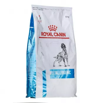 Comida seca para perros Royal Canin Anallergenic 8 kg — fórmula hipoalergénica de ave para adultos, sin gluten, sin lactosa