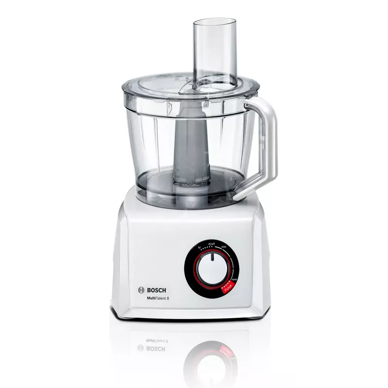 Robot de cocina Bosch MC812W501 — 1000 W, bol de 3,9 L, blanco, cuchillas de acero inoxidable