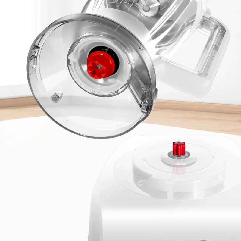 Robot de cocina Bosch MC812W501 — 1000 W, bol de 3,9 L, blanco, cuchillas de acero inoxidable