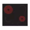 Placa vitrocerámica integrable CANDY CH64CCB/4U2 — 4 zonas, control táctil, 59×52 cm, negra