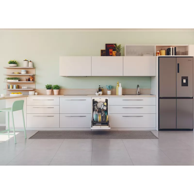 Lavavajillas estrecho independiente CANDY Brava CDPH 2L1049W — 10 cubiertos, 45 cm, 49 dB, clase energética E