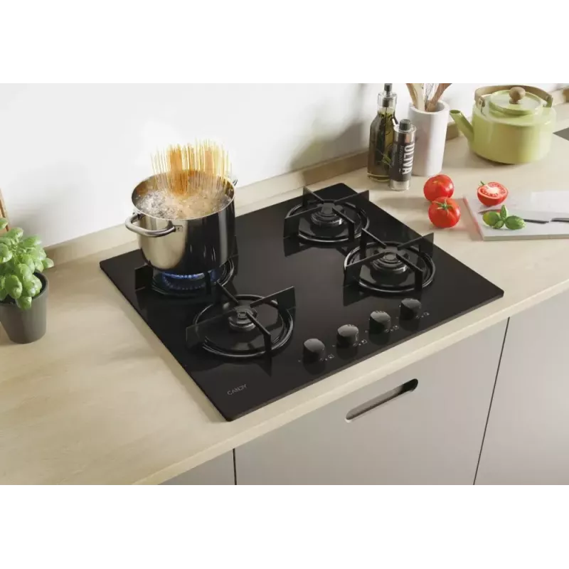Candy CVW6BB Placa Negro Integrable 59,5 cm Gas 4 zona(s)