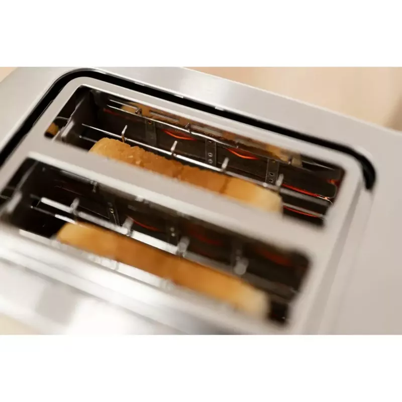 Tostadora Gorenje T800DS – tostadora de acero inoxidable de 2 ranuras, modelo doméstico compacto