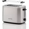 Tostadora Gorenje T800DS – tostadora de acero inoxidable de 2 ranuras, modelo doméstico compacto