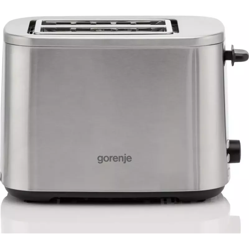 Tostadora Gorenje T800DS – tostadora de acero inoxidable de 2 ranuras, modelo doméstico compacto