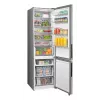 Combinado frigorífico-congelador independiente Midea MDRB600MME46, 443 L totales, 313 L frigorífico (No Frost), 130 L congelador, clase E, acero inoxidable