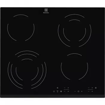 Placa vitrocerámica empotrable Electrolux EHF6343FOK negra 60 cm 4 zonas de cocción