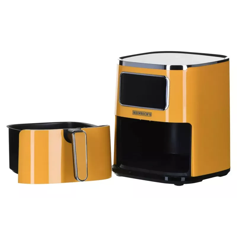 Freidora de aire HEINRICH'S HFR 8216, capacidad 5,0 l, 1450 W, amarilla