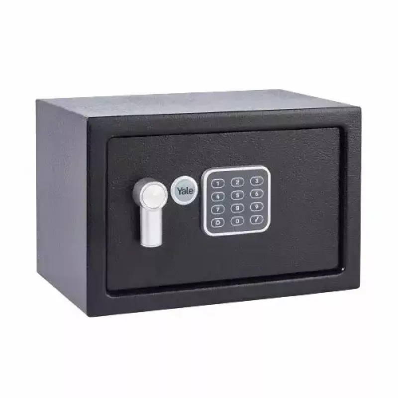 Caja fuerte portátil Yale YSV/200/DB2 negra con cerradura de combinación 8,6 L