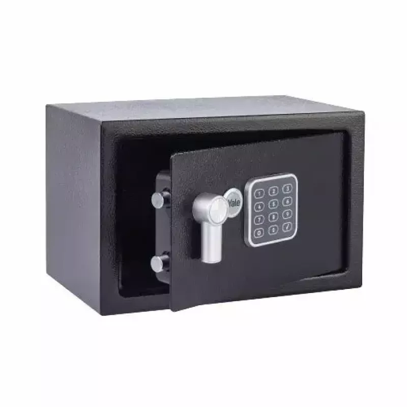 Caja fuerte portátil Yale YSV/200/DB2 negra con cerradura de combinación 8,6 L