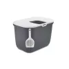 Savic Hop bandeja sanitaria para gatos, antracita/blanca, 58,5 x 39 x 39,5 cm