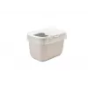 Arenero con entrada superior Savic Hop In, plástico, beige/blanco, 585×390×395 mm