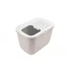 Arenero con entrada superior Savic Hop In, plástico, beige/blanco, 585×390×395 mm