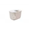 Arenero con entrada superior Savic Hop In, plástico, beige/blanco, 585×390×395 mm