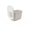 Arenero con entrada superior Savic Hop In, plástico, beige/blanco, 585×390×395 mm