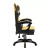 Huzaro Force 3.7 silla gaming, ergonómica, hasta 150 kg, con reposapiés y cojines, amarilla