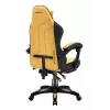 Huzaro Force 3.7 silla gaming, ergonómica, hasta 150 kg, con reposapiés y cojines, amarilla