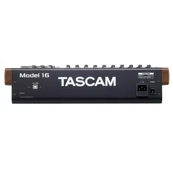 Mesa de mezclas Tascam MODEL 16 — 16 canales, DSP de 24 bits, 44,1/48 kHz, Bluetooth 5.0, USB Type-B, lector de tarjetas SD