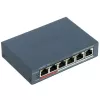 Switch de red Hikvision DS-3E1106P-EI — switch Ethernet PoE de 6 puertos, no gestionado, 10/100 Mbit/s