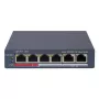 Switch de red Hikvision DS-3E1106P-EI — switch Ethernet PoE de 6 puertos, no gestionado, 10/100 Mbit/s