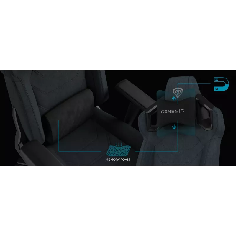 Silla gaming para PC GENESIS NITRO 800 asiento acolchado peso máx. 150 kg