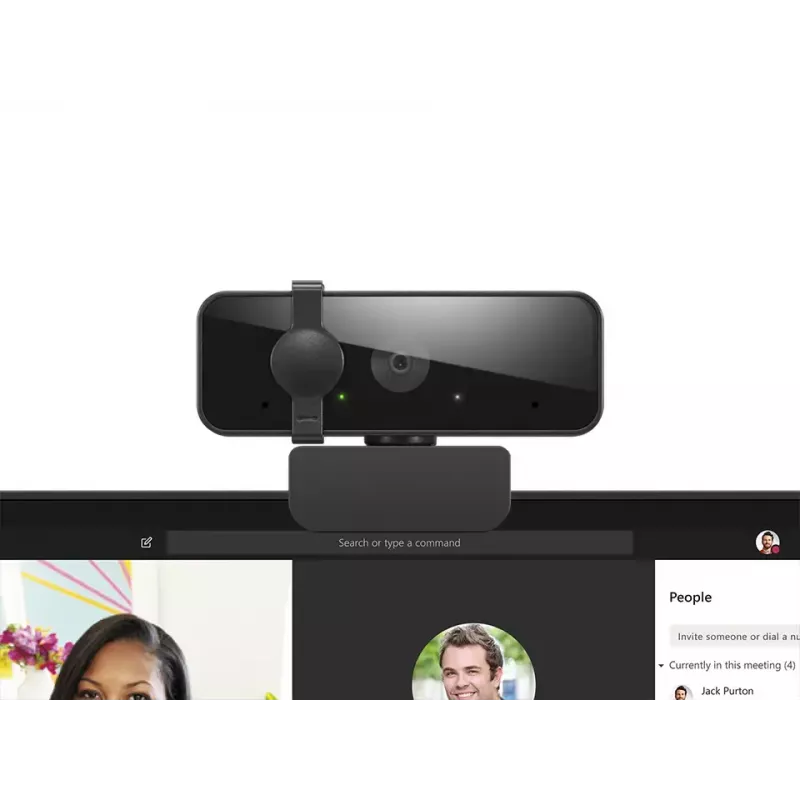Webcam Lenovo 310 Full HD 1920×1080 30 fps USB 2.0 con clip negra