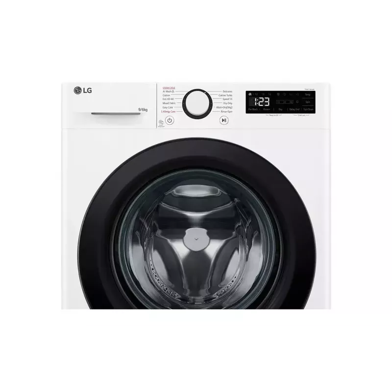 Lavadora-secadora LG F4DR509SBW de libre instalación carga frontal negra, blanca