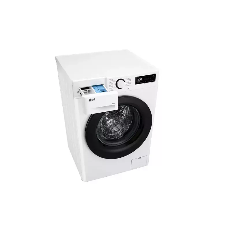 Lavadora-secadora LG F4DR509SBW de libre instalación carga frontal negra, blanca