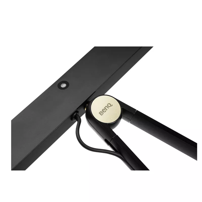 Lámpara para monitor BenQ PianoLight R negra – 1070 lm, alimentación USB, 120×367×628 mm