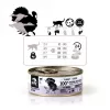 3COTY comida húmeda para gatos adultos con pavo y ganso, 80 g